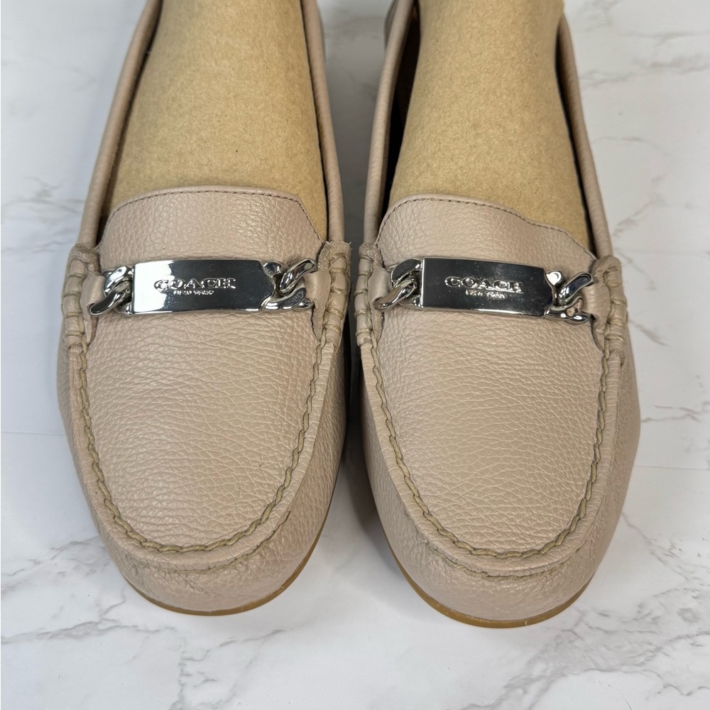 COACH Marley Driver Loafer Moccasin Soft Pebble Leather Size 9 B Slip‑On Comfort - Picture 3 of 8